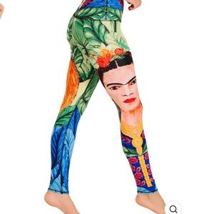 Yoga Democracy Frida Kahlo leggings. Size small.